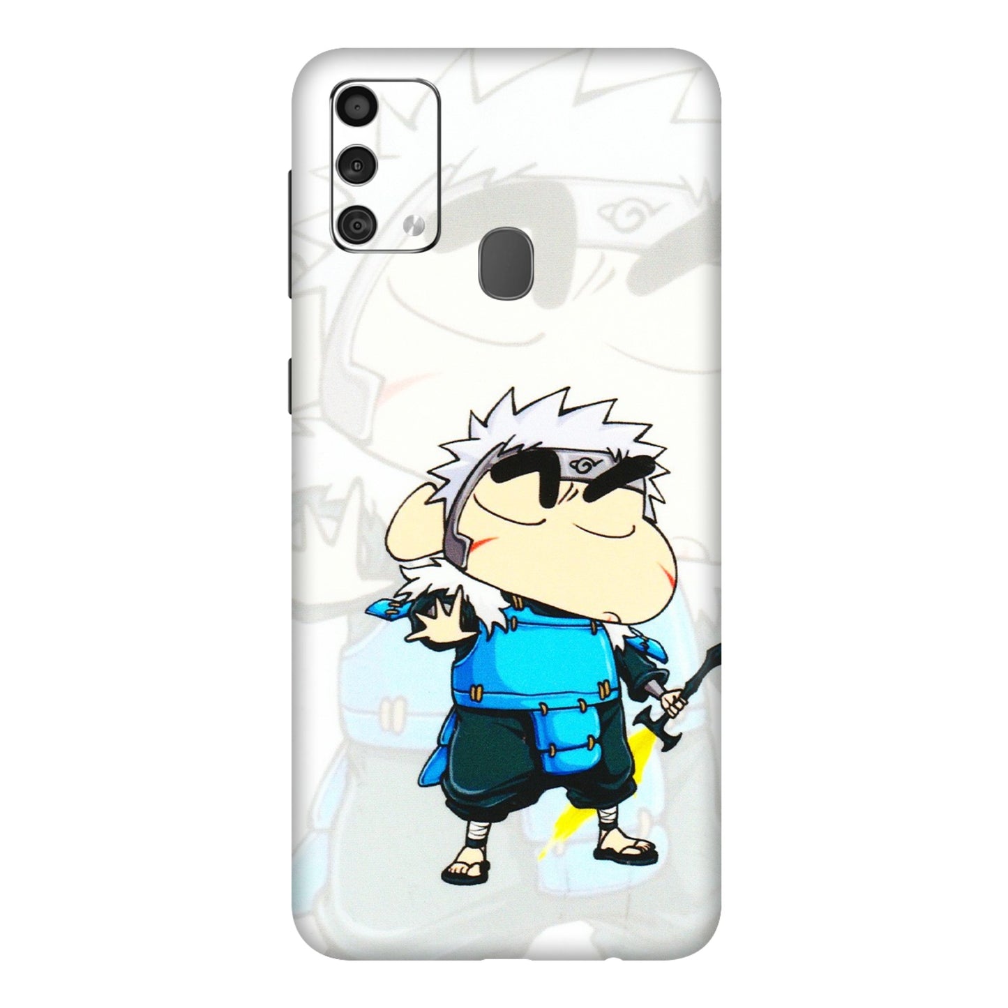 Samsung M/F/Note/Flip and C Phone Skins (All Models) - Angry Young Shinchan - 3D Embossed Finish (L-226) Samsung Galaxy F41