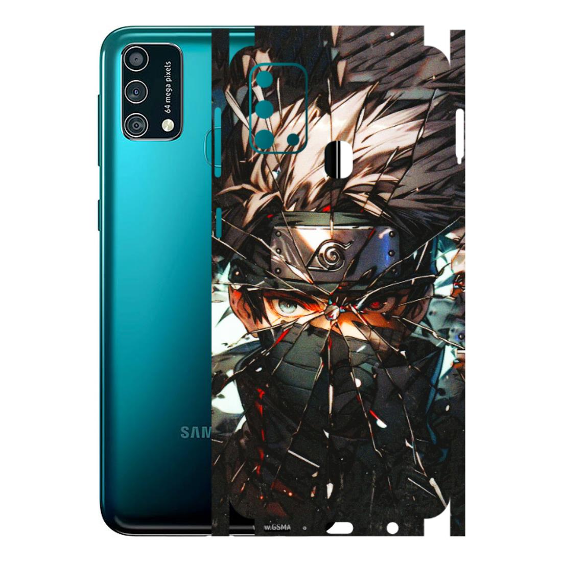 Samsung M/F/Note/Flip and C Phone Skins (All Models) - Kakashi Shattered Glass Effect - 3D Embossed Finish (L-237) Samsung Galaxy F41