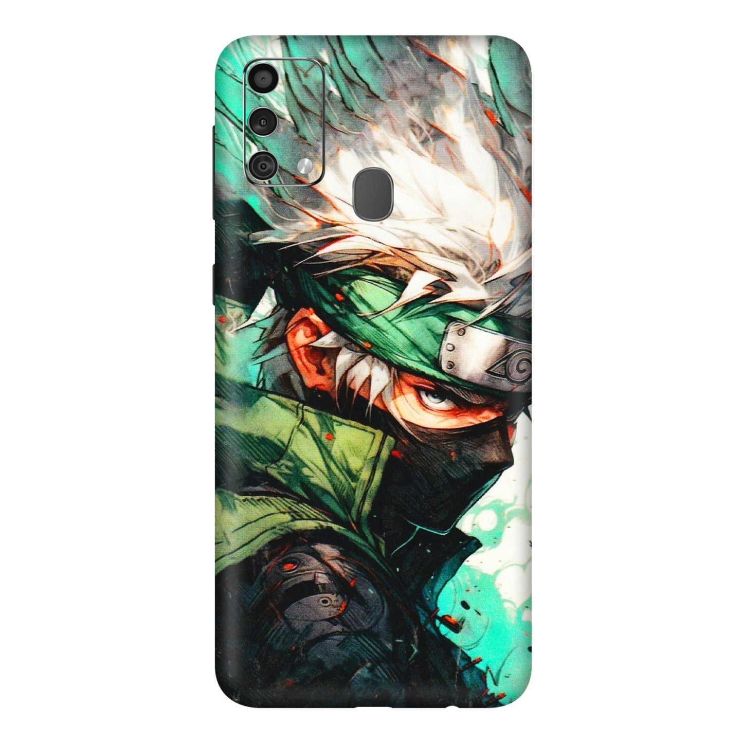 Samsung M/F/Note/Flip and C Phone Skins (All Models) - Kakashi Side Profile - 3D Embossed Finish (L-249) Samsung Galaxy F41