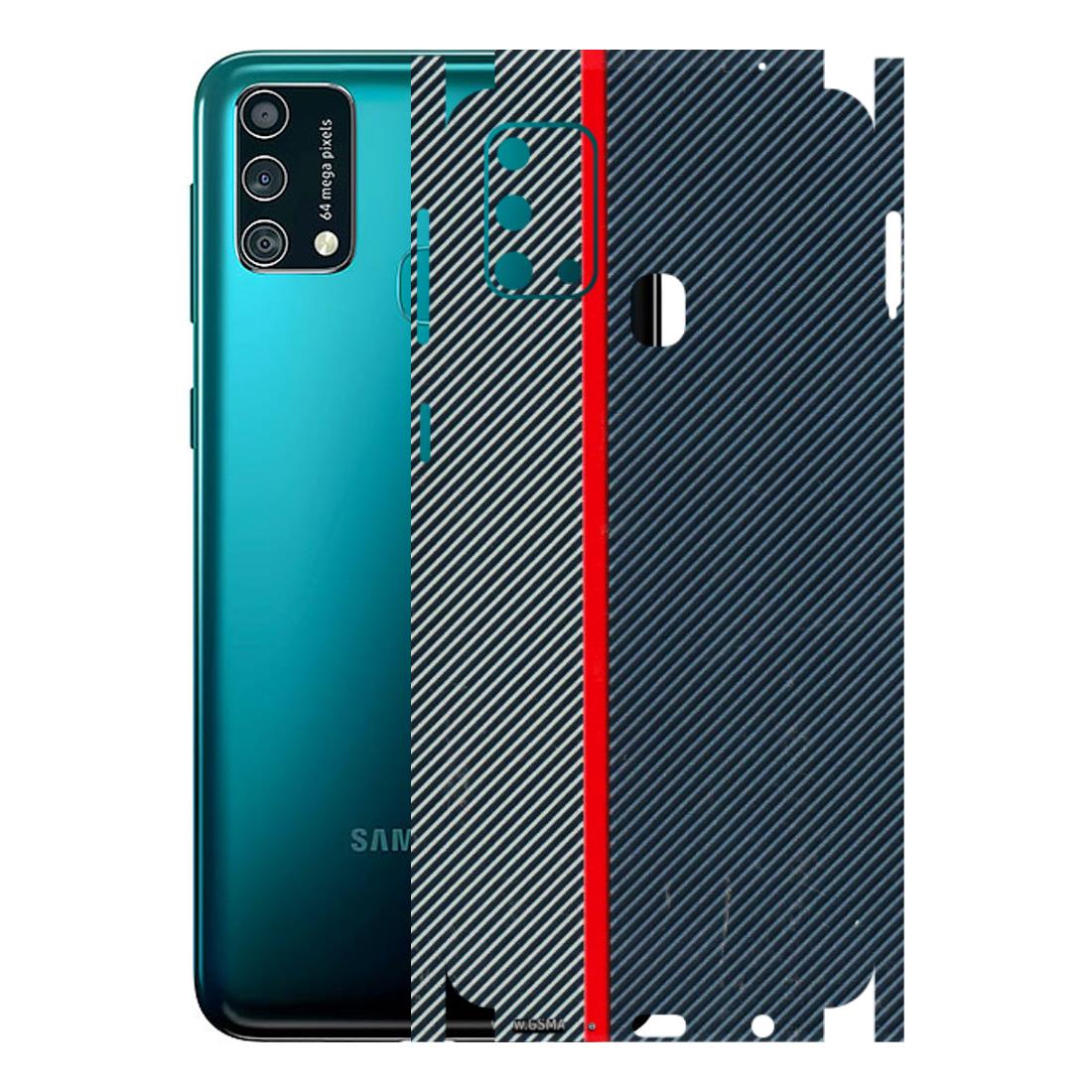 Samsung M/F/Note/Flip and C Phone Skins (All Models) - Blue Sober Lines - 3D Embossed Finish (L-305) Samsung Galaxy F41
