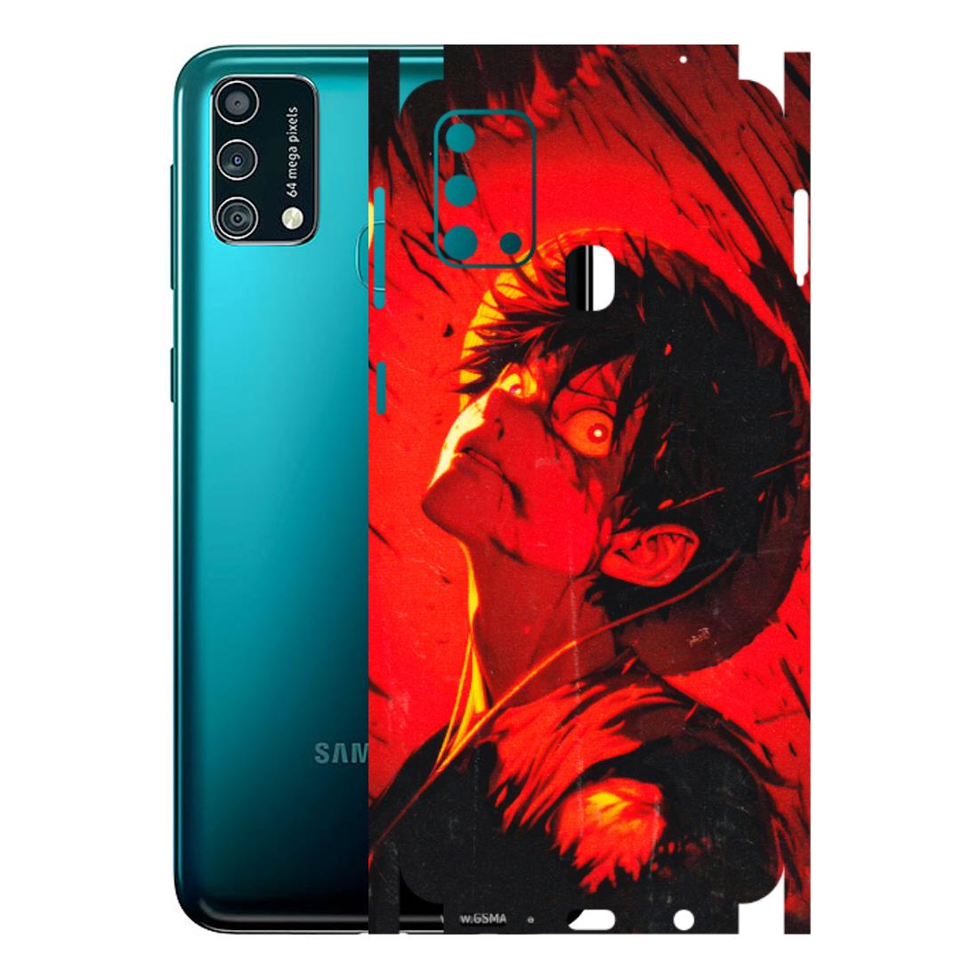 Samsung M/F/Note/Flip and C Phone Skins (All Models) - D.Luffy Power Up One Piece Anime - 3D Embossed Finish (L-326) Samsung Galaxy F41