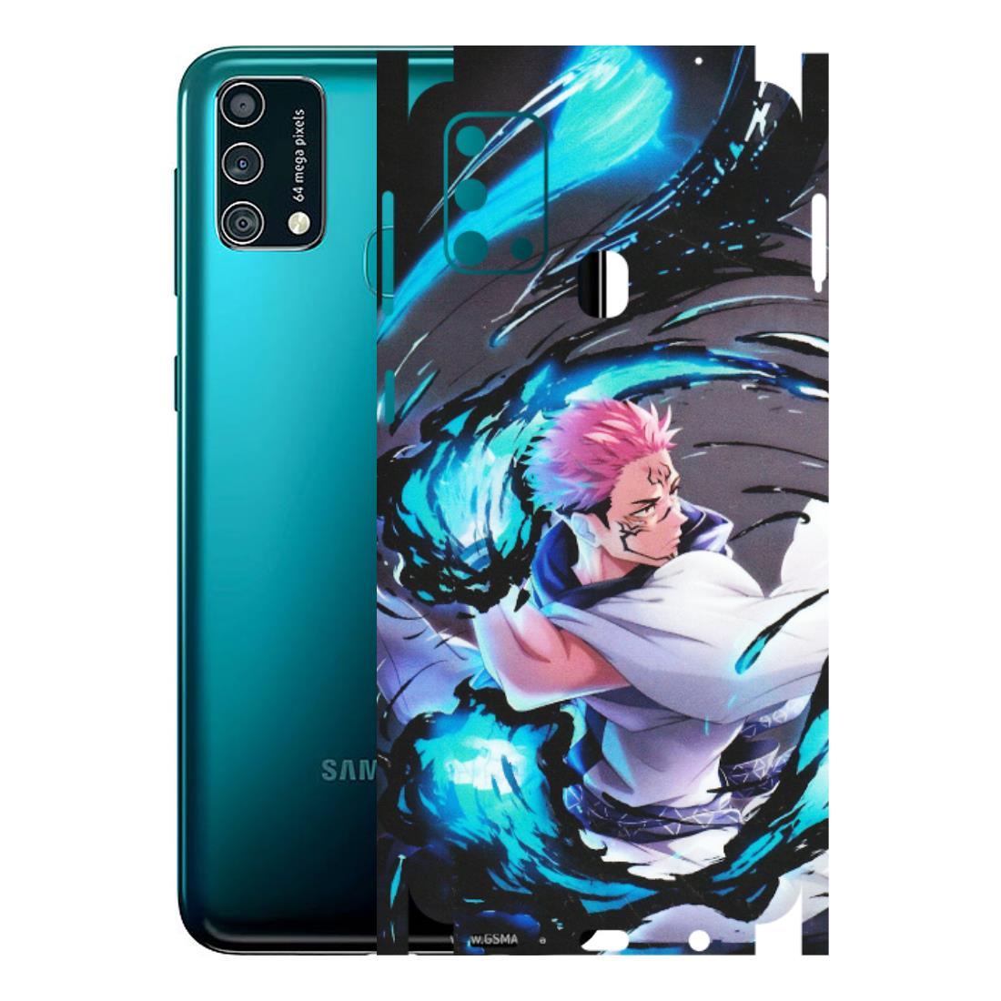 Samsung M/F/Note/Flip and C Phone Skins (All Models) - New Jujutsu Kaisen Grey Blue Anime - Matte Finish (M-127) Samsung Galaxy F41