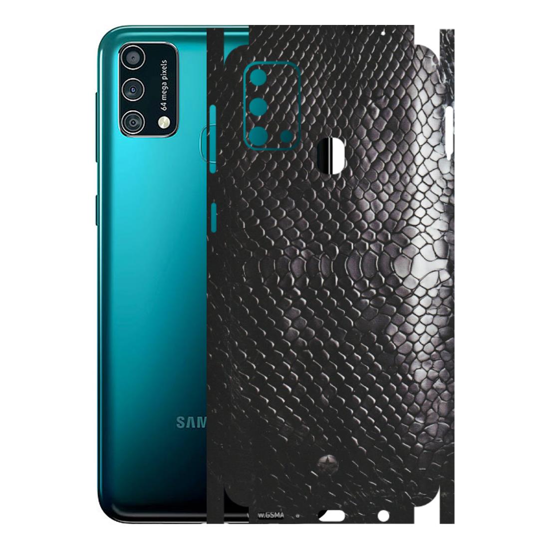 Samsung M/F/Note/Flip and C Phone Skins (All Models) - Black Snack Leather - Matte Finish (M-147) Samsung Galaxy F41