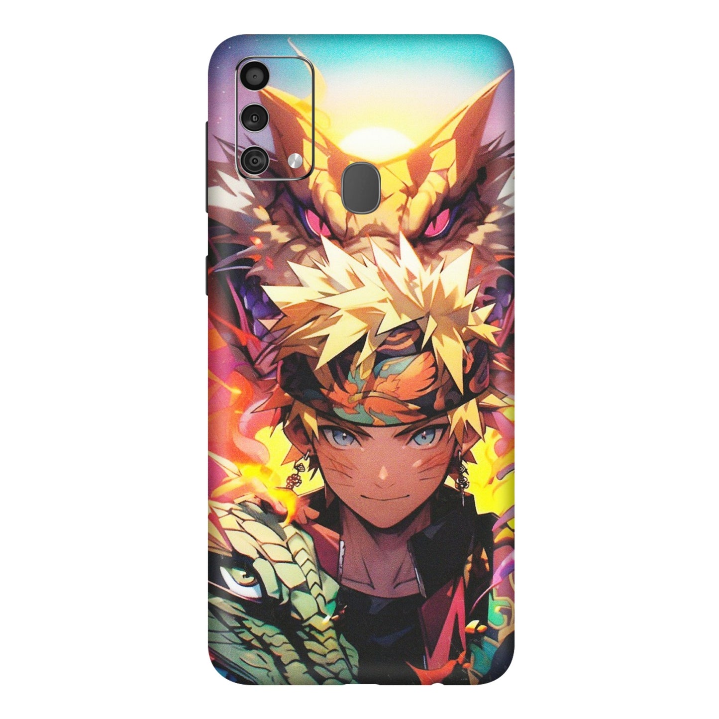 Samsung M/F/Note/Flip and C Phone Skins (All Models) - Angry Naruto Anime - Matte Finish (M-148) Samsung Galaxy F41