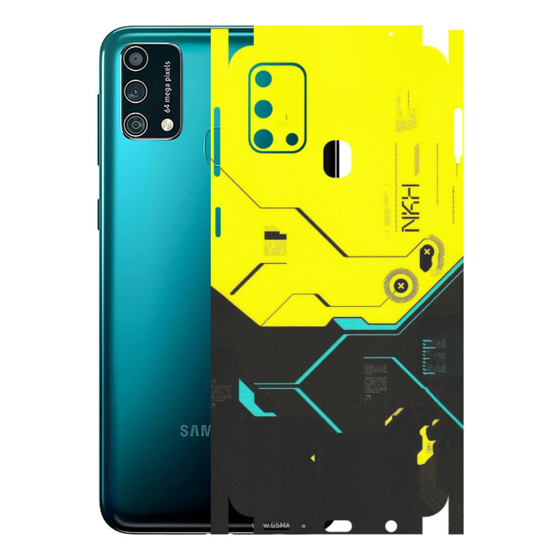 Samsung M/F/Note/Flip and C Phone Skins (All Models) - Black Yellow Technica - Matte Finish (M-53) Samsung Galaxy F41