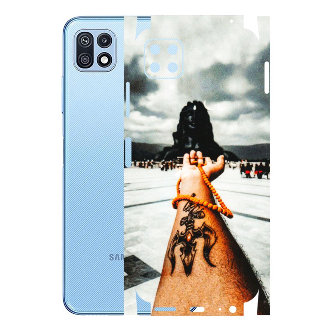 Samsung M/F/Note/Flip and C Phone Skins (All Models) - Jai Adiyogi Mahakaal - 3D Embossed Finish (L-164) Samsung Galaxy F42 (5G)