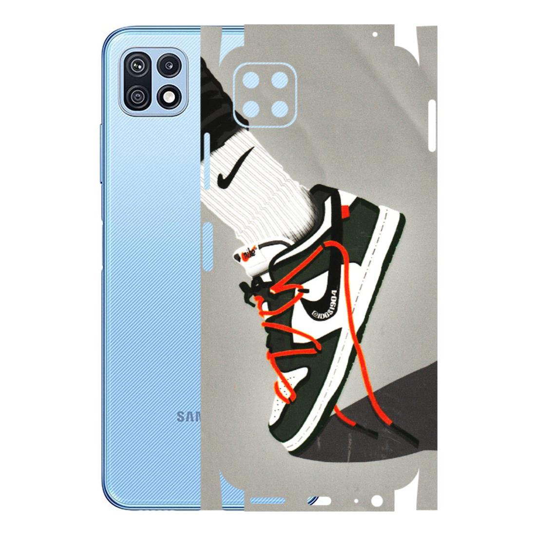 Samsung M/F/Note/Flip and C Phone Skins (All Models) - New Grey Sneaker - 3D Embossed Finish (L-261) Samsung Galaxy F42 (5G)