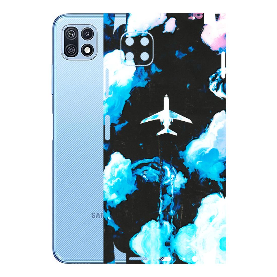 Samsung M/F/Note/Flip and C Phone Skins (All Models) - Travel In Airline - 3D Embossed Finish (L-264) Samsung Galaxy F42 (5G)