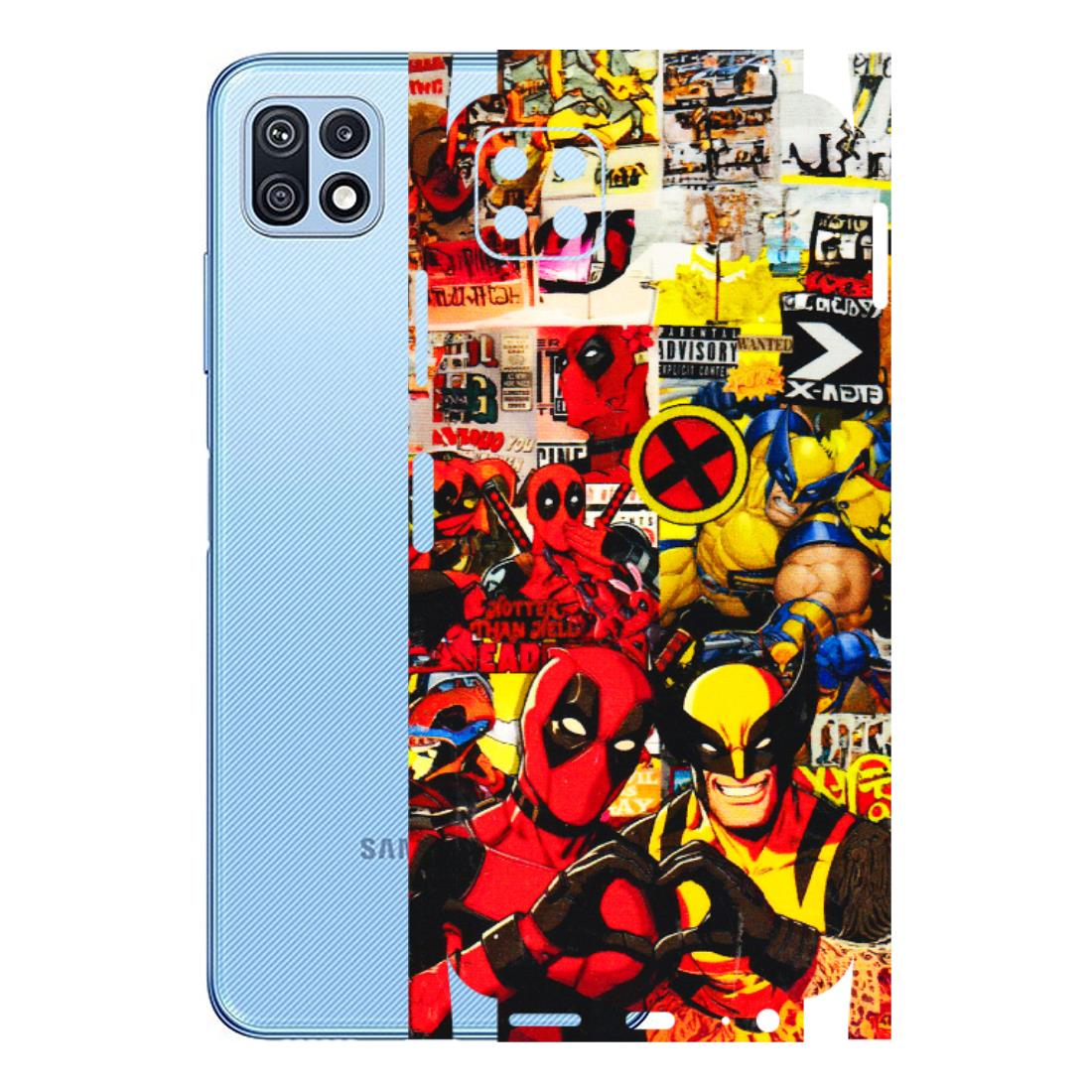 Samsung M/F/Note/Flip and C Phone Skins (All Models) - Spidy Wolverine - 3D Embossed Finish (L-310) Samsung Galaxy F42 (5G)