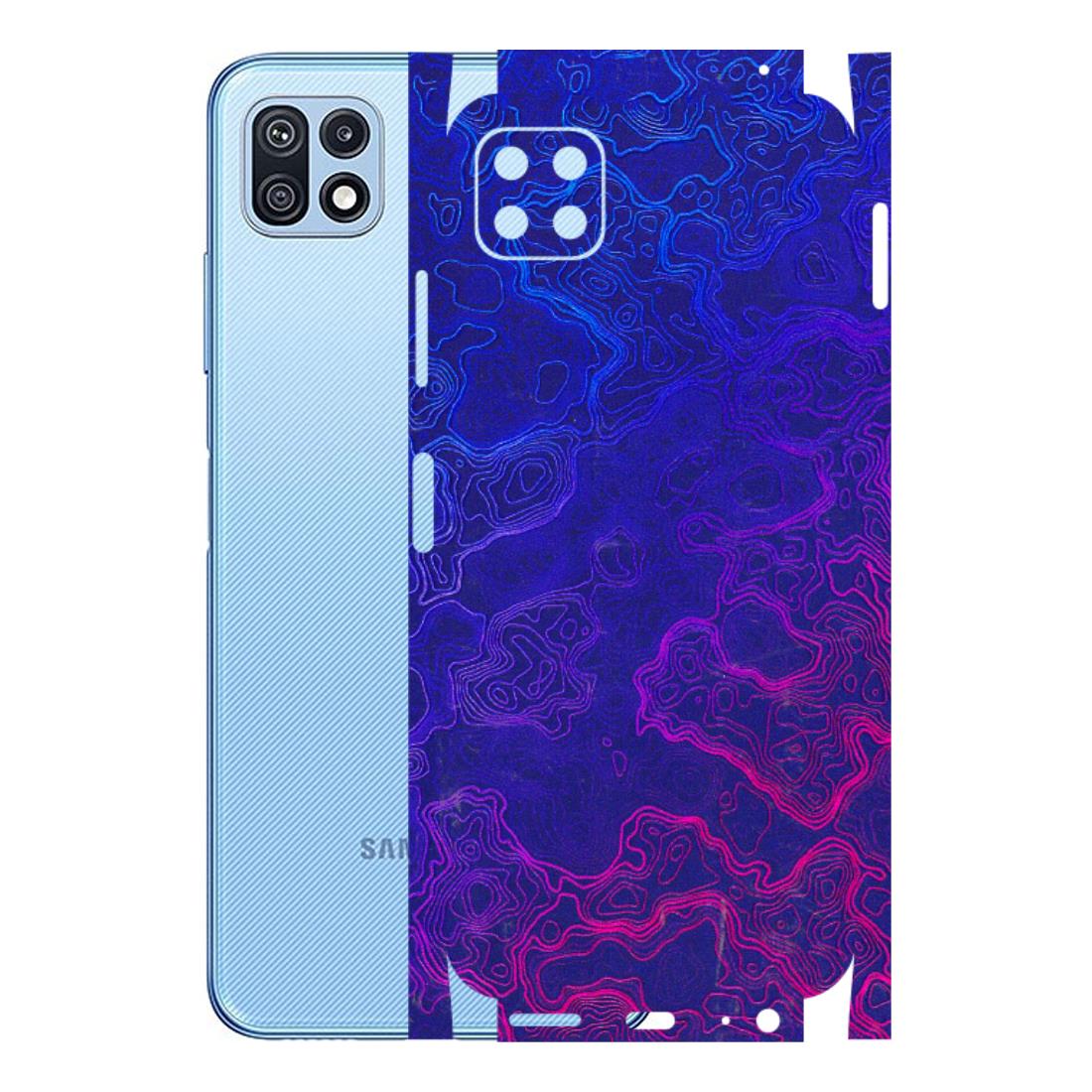 Samsung M/F/Note/Flip and C Phone Skins (All Models) - Purple Ripples Swirl - 3D Embossed Finish (L-314) Samsung Galaxy F42 (5G)