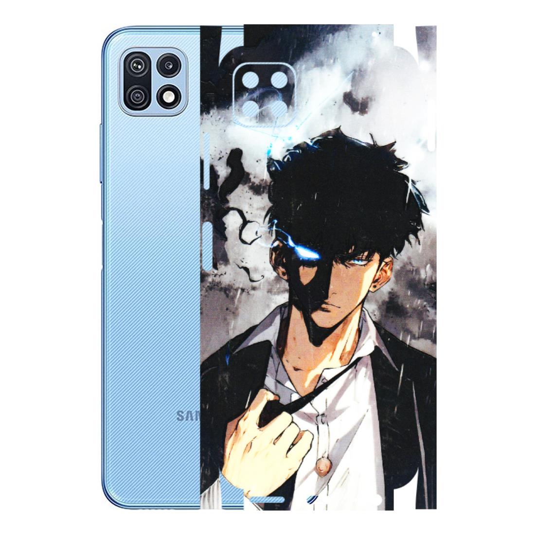 Samsung M/F/Note/Flip and C Phone Skins (All Models) - Sung Jinwoo Manhwa Anime - 3D Embossed Finish (L-328) Samsung Galaxy F42 (5G)