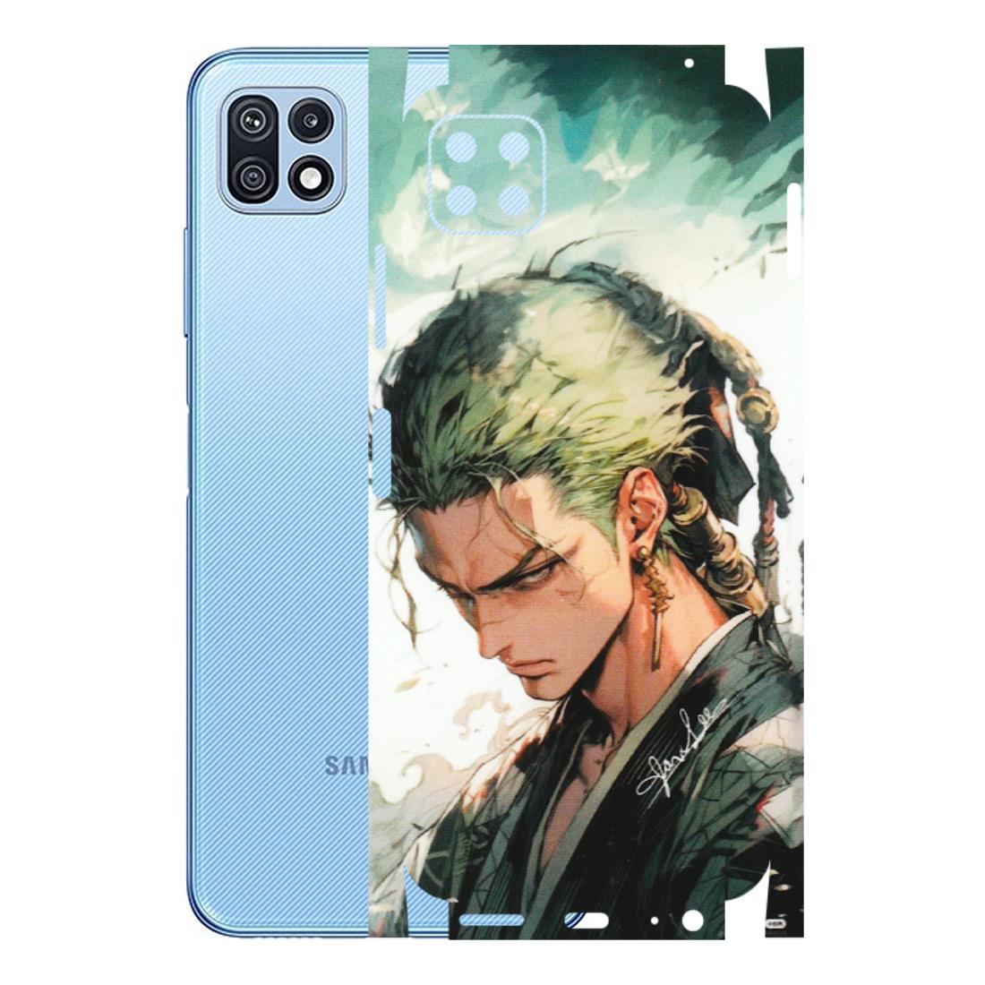 Samsung M/F/Note/Flip and C Phone Skins (All Models) - New Roronoa Zoro One Picece Anime - Matte Finish (M-140) Samsung Galaxy F42 (5G)