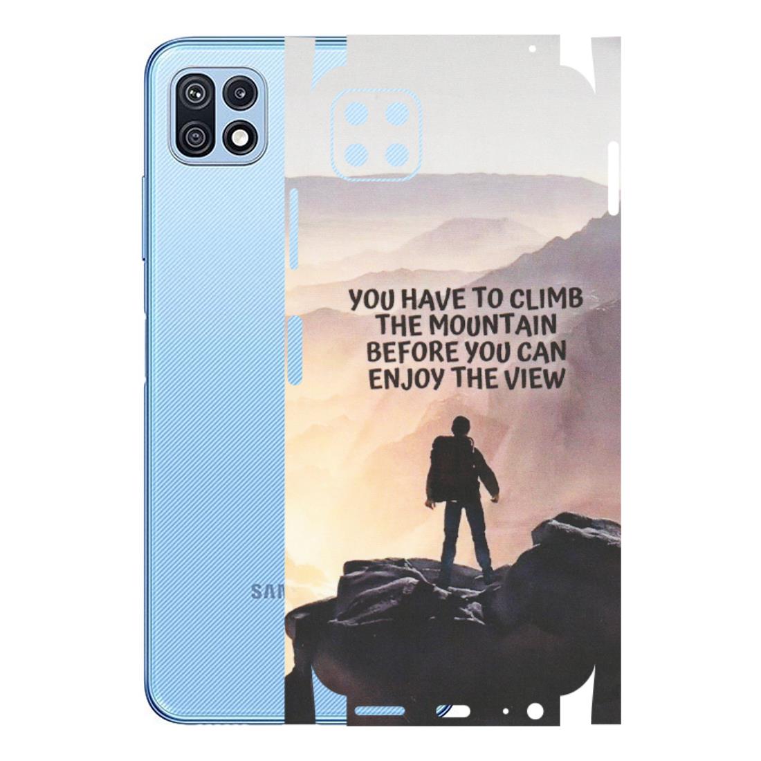 Samsung M/F/Note/Flip and C Phone Skins (All Models) - Motivational Hiking Mountain - Matte Finish (M-28) Samsung Galaxy F42 (5G)