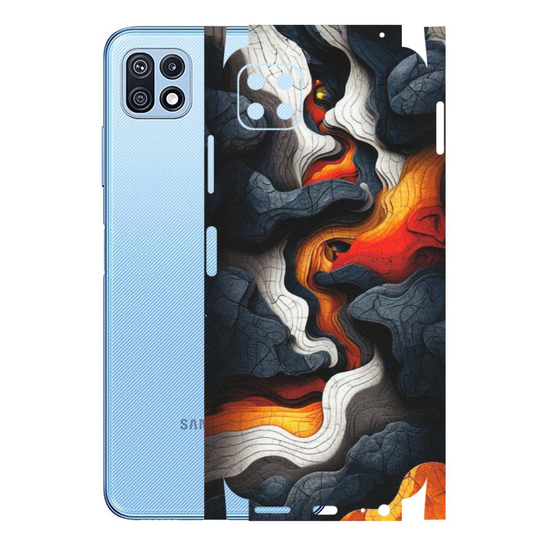Samsung M/F/Note/Flip and C Phone Skins (All Models) - Abstract Volcanic Layers - Matte Finish (M-52) Samsung Galaxy F42 (5G)