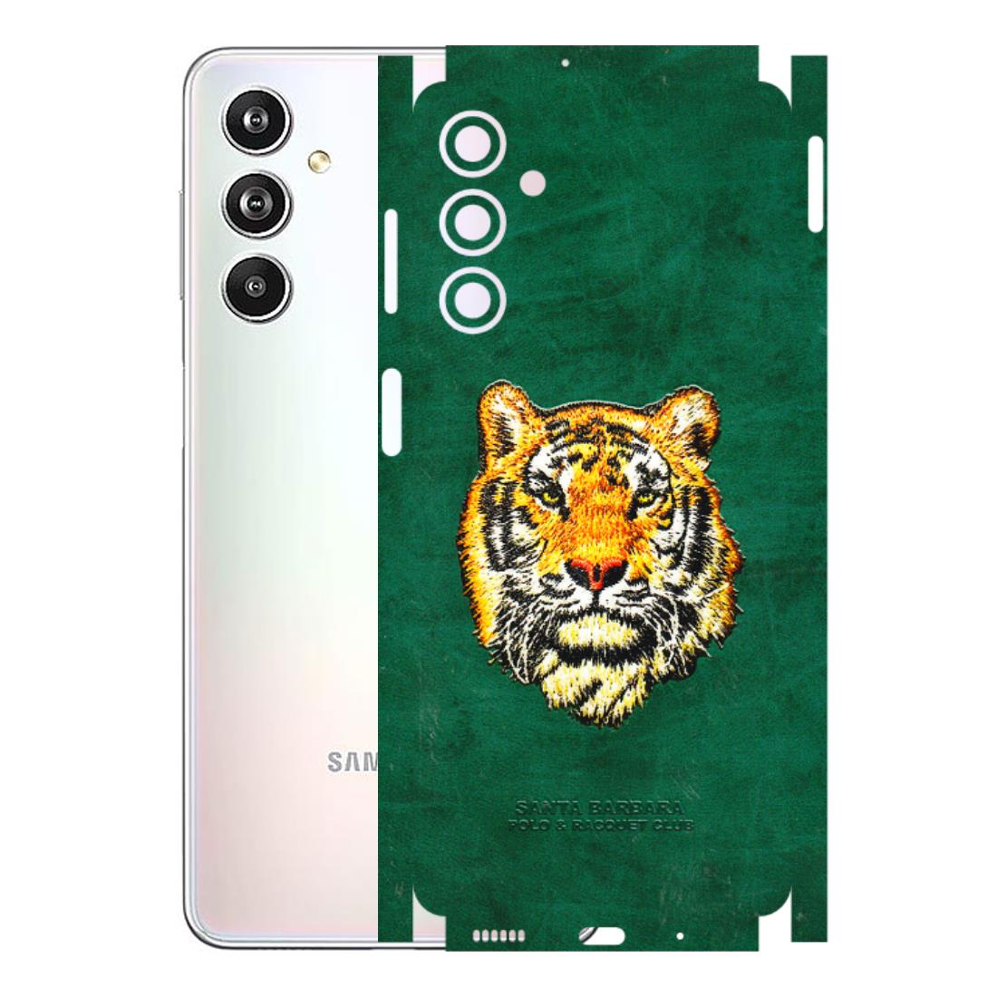 Samsung M/F/Note/Flip and C Phone Skins (All Models) - Leather Feel Tiger - 3D Embossed Finish (L-111) Samsung Galaxy F54 (5G)