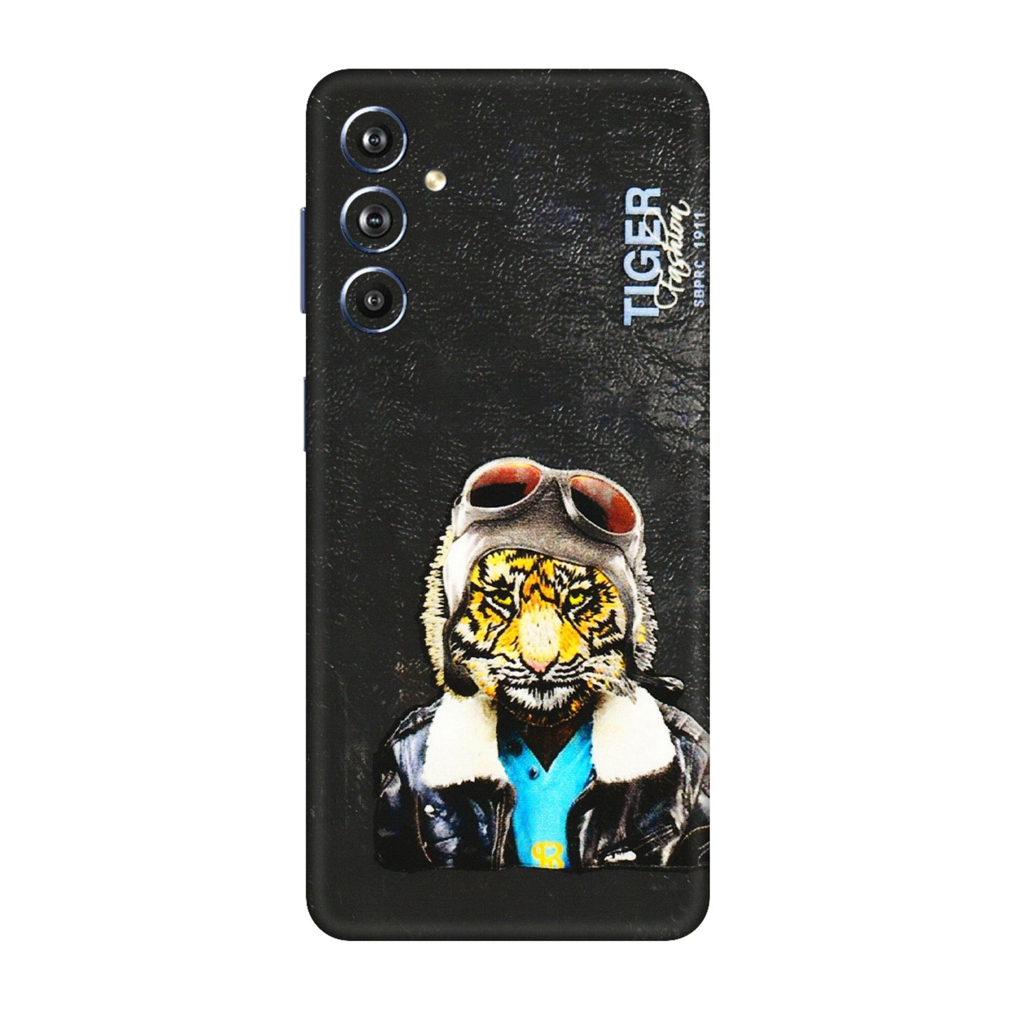 Samsung M/F/Note/Flip and C Phone Skins (All Models) - Rider Tiger - 3D Embossed Finish (L-113) Samsung Galaxy F54 (5G)