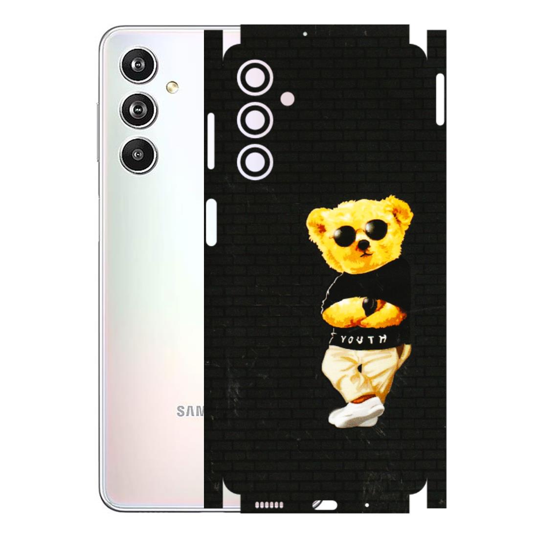 Samsung M/F/Note/Flip and C Phone Skins (All Models) - Classy Teddy Bear - 3D Embossed Finish (L-116) Samsung Galaxy F54 (5G)