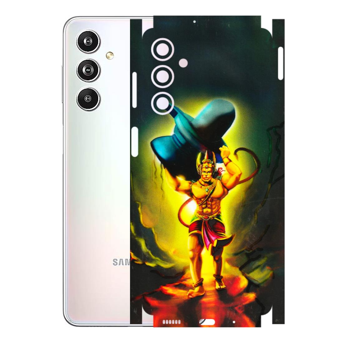 Samsung M/F/Note/Flip and C Phone Skins (All Models) - Hanuman Ji - 3D Embossed Finish (L-128) Samsung Galaxy F54 (5G)