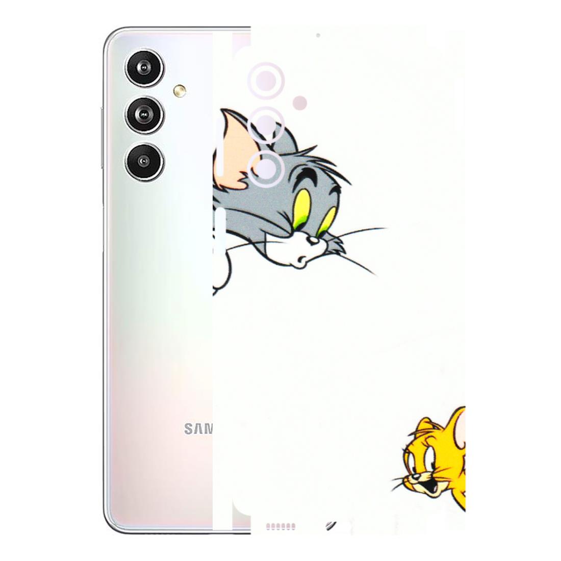Samsung M/F/Note/Flip and C Phone Skins (All Models) - Cute Tom And Jerry - 3D Embossed Finish (L-220) Samsung Galaxy F54 (5G)