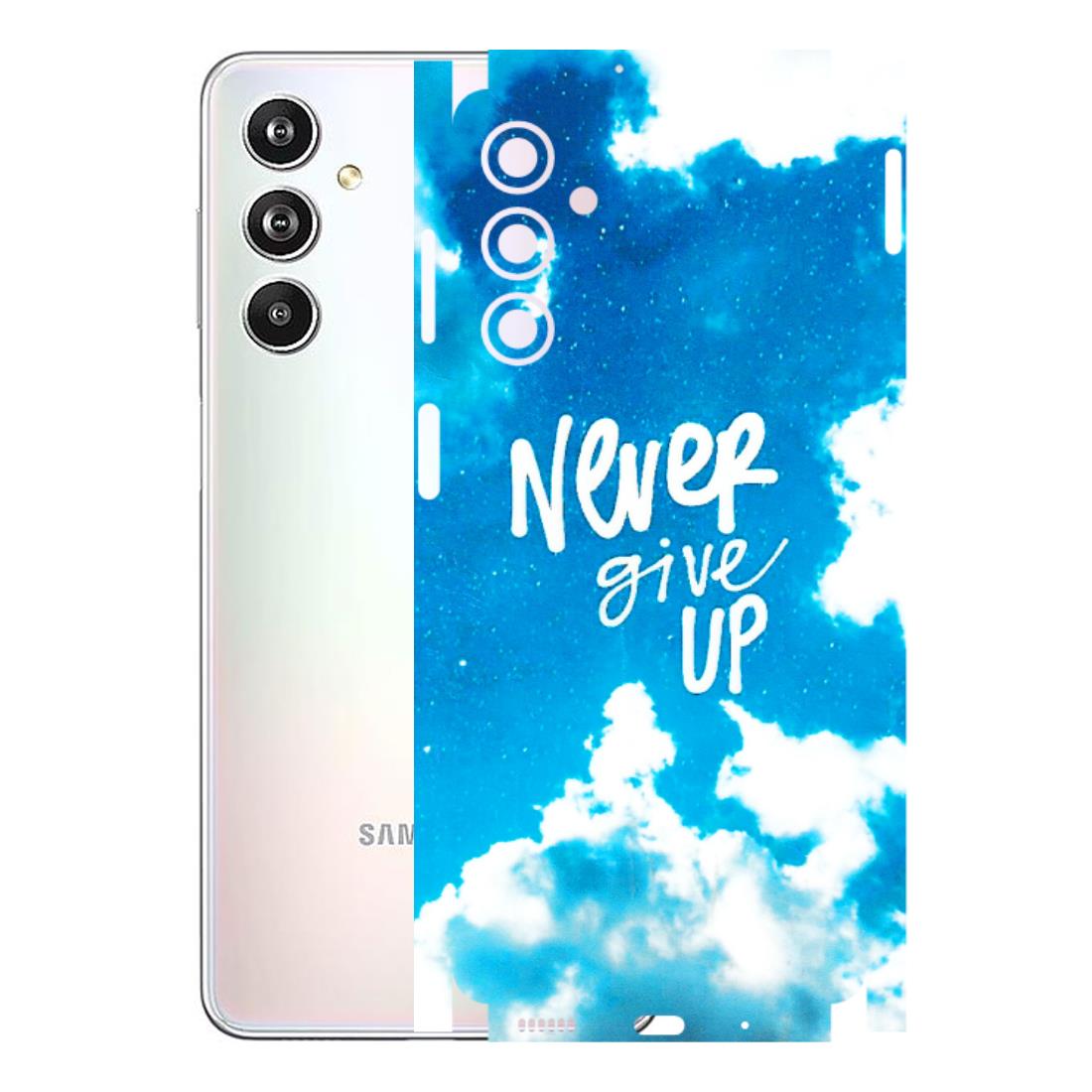 Samsung M/F/Note/Flip and C Phone Skins (All Models) - Never Give Up - 3D Embossed Finish (L-279) Samsung Galaxy F54 (5G)