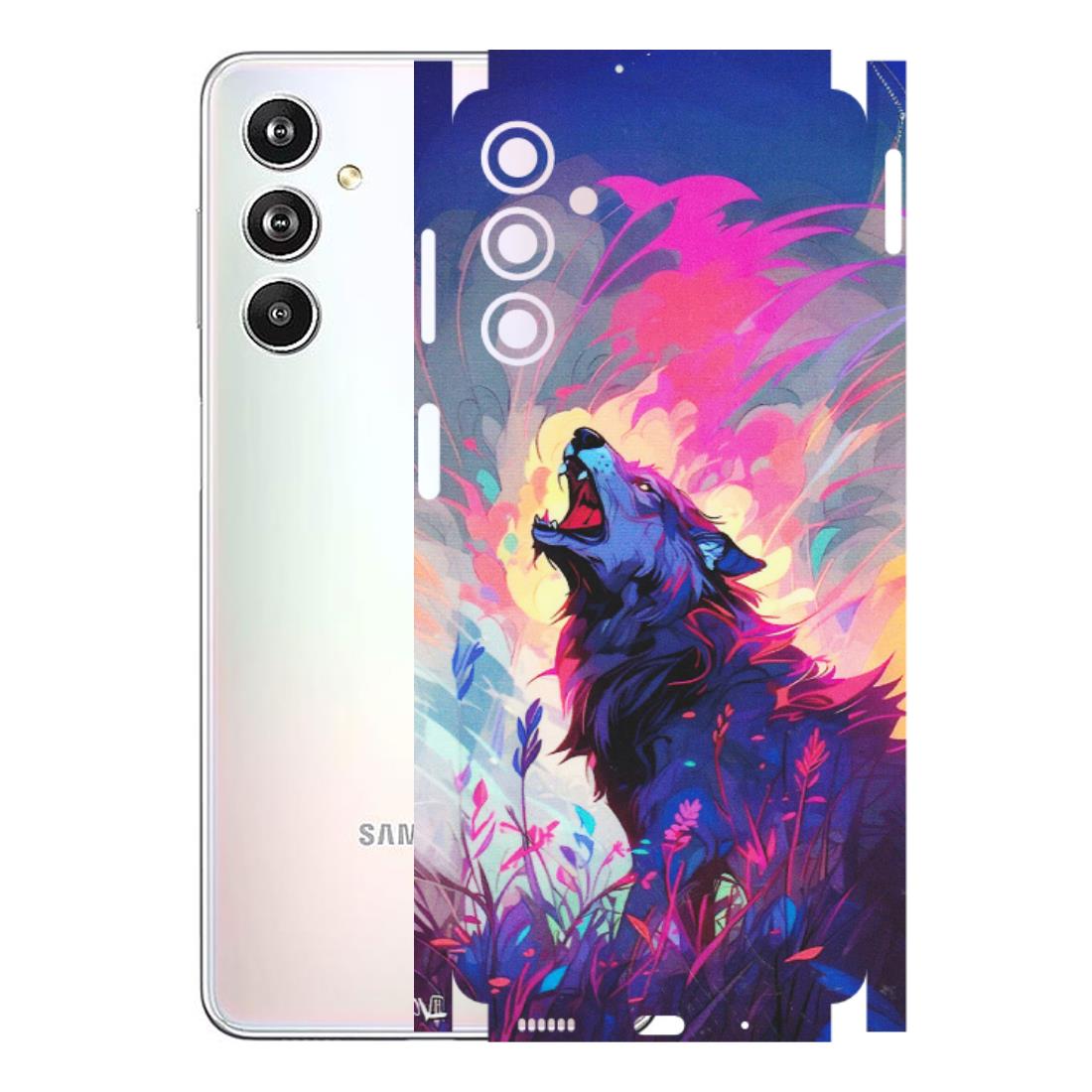 Samsung M/F/Note/Flip and C Phone Skins (All Models) - New Wild Wolf Abstract - Matte Finish (M-125) Samsung Galaxy F54 (5G)
