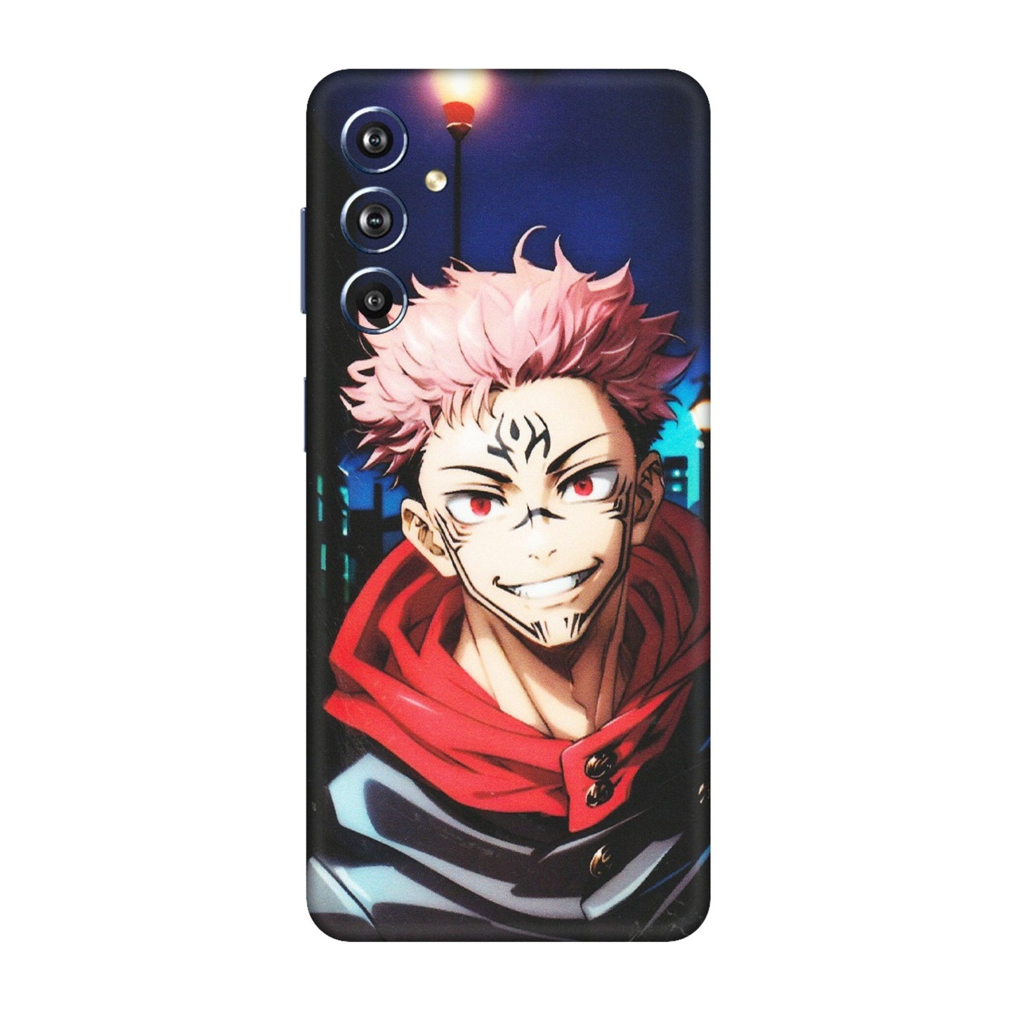 Samsung M/F/Note/Flip and C Phone Skins (All Models) - Yuji Itadori Funny Face Anime - Matte Finish (M-152) Samsung Galaxy F54 (5G)