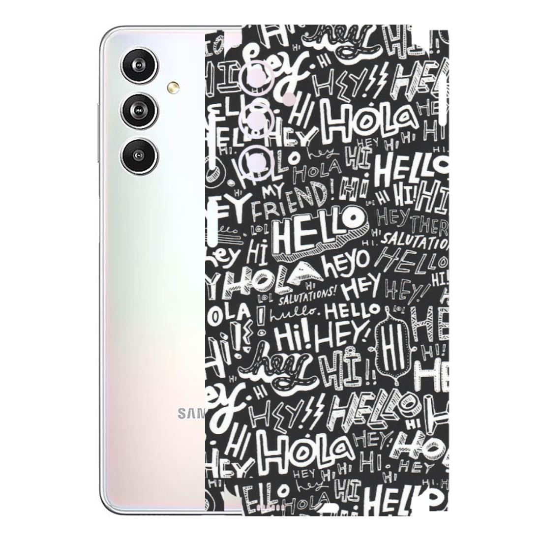 Samsung M/F/Note/Flip and C Phone Skins (All Models) - Hi Hello Doodles - Matte Finish (M-25) Samsung Galaxy F54 (5G)