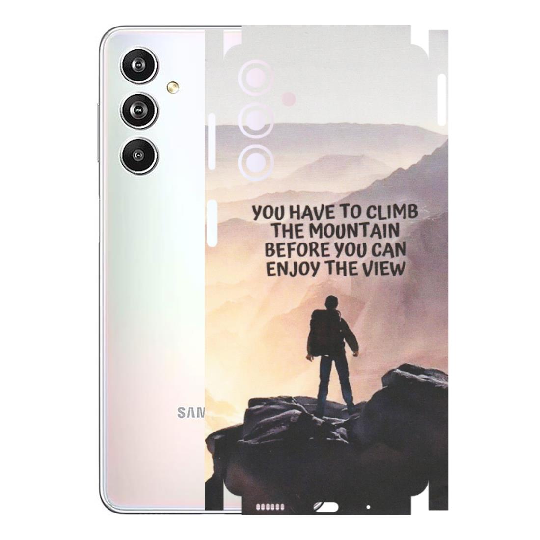 Samsung M/F/Note/Flip and C Phone Skins (All Models) - Motivational Hiking Mountain - Matte Finish (M-28) Samsung Galaxy F54 (5G)