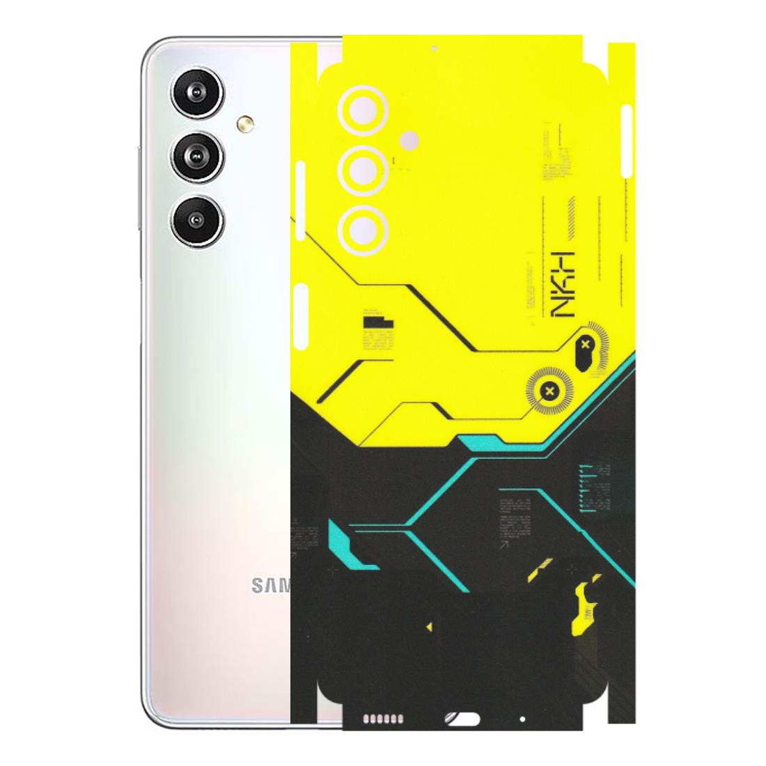 Samsung M/F/Note/Flip and C Phone Skins (All Models) - Black Yellow Technica - Matte Finish (M-53) Samsung Galaxy F54 (5G)