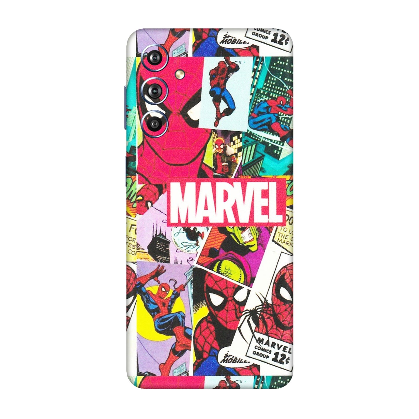 Samsung M/F/Note/Flip and C Phone Skins (All Models) - Marvel Comic Spiderman Grafitti - Matte Finish (M-72) Samsung Galaxy F54 (5G)