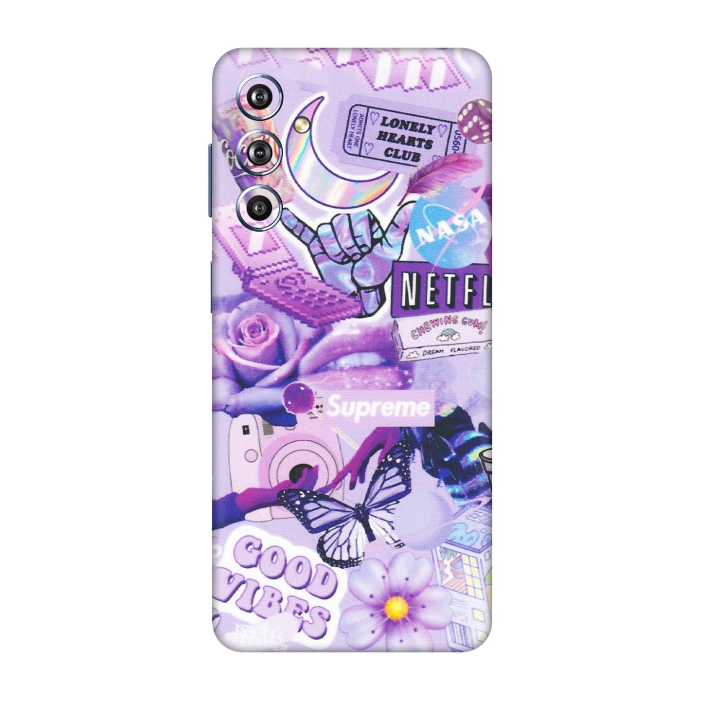 Samsung M/F/Note/Flip and C Phone Skins (All Models) - Supreme Purple Magic - Matte Finish (M-88) Samsung Galaxy F54 (5G)