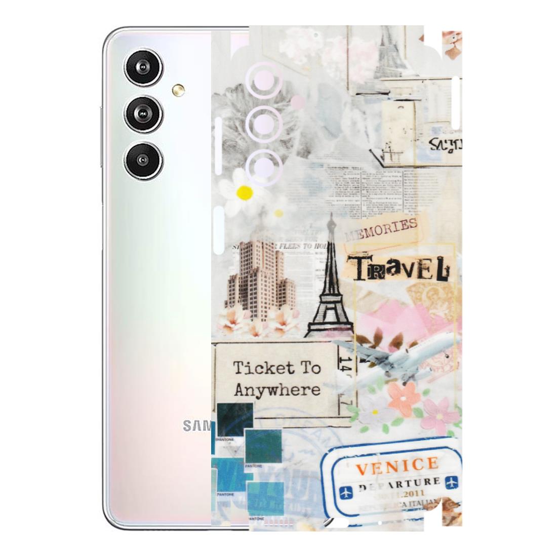 Samsung M/F/Note/Flip and C Phone Skins (All Models) - Travel Memories - Transparent Finish (T-09) Samsung Galaxy F54 (5G)
