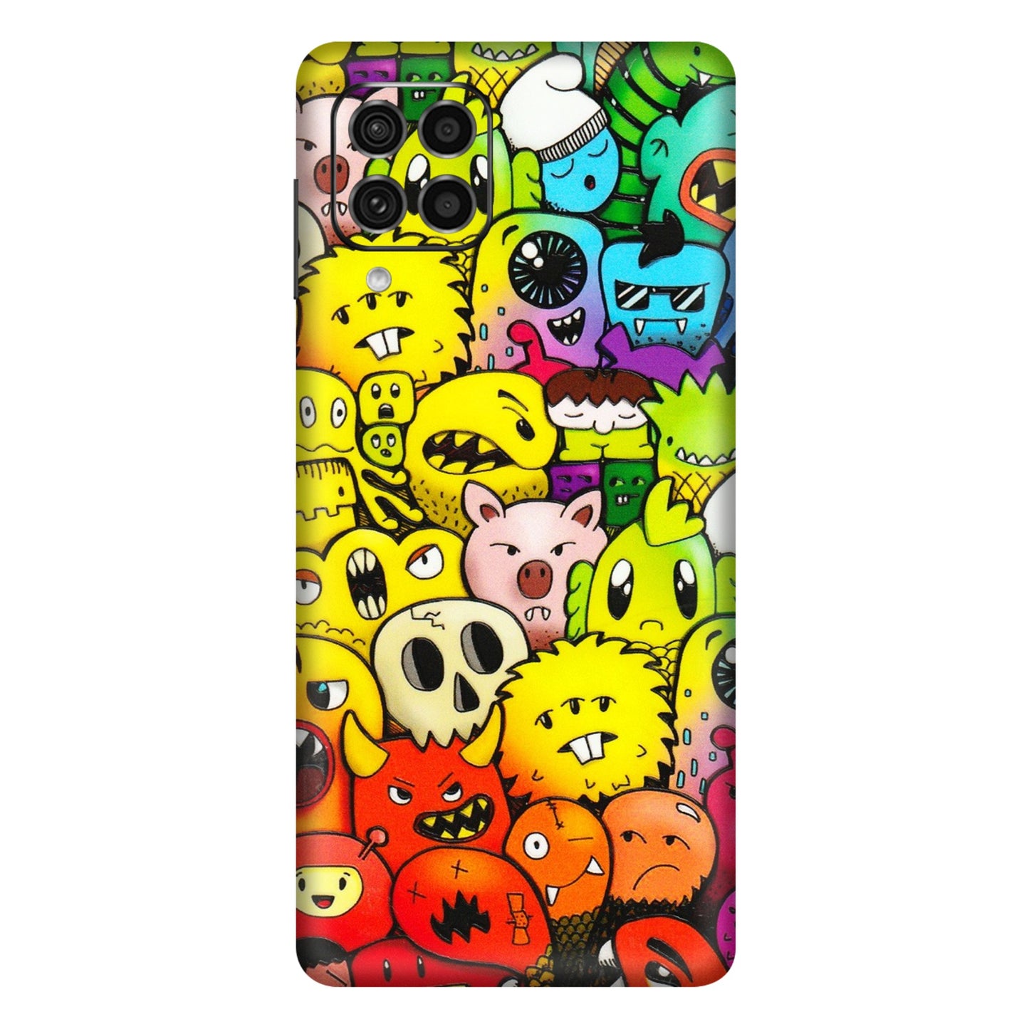 Samsung M/F/Note/Flip and C Phone Skins (All Models) - Angry Funkies - 3D Embossed Finish (L-169) Samsung Galaxy F62