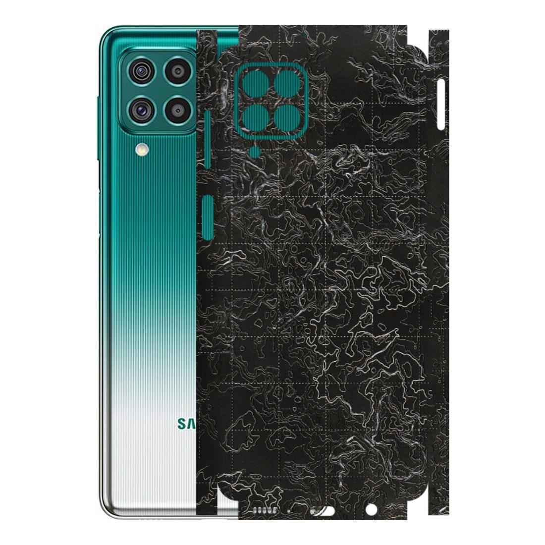 Samsung M/F/Note/Flip and C Phone Skins (All Models) - Black map Texture - 3D Embossed Finish (L-201) Samsung Galaxy F62