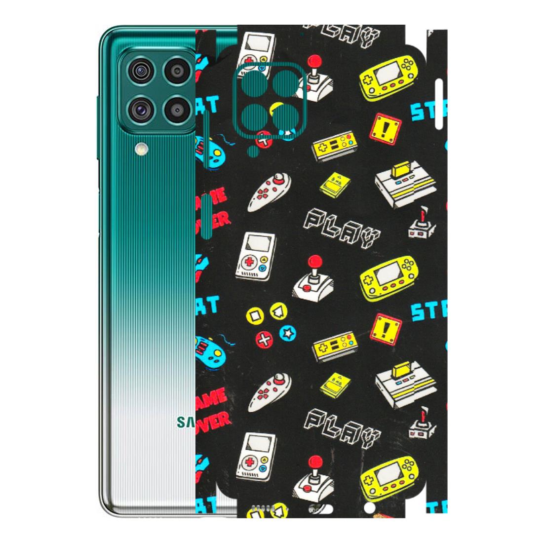 Samsung M/F/Note/Flip and C Phone Skins (All Models) - Gaming Doodles - 3D Embossed Finish (L-224) Samsung Galaxy F62