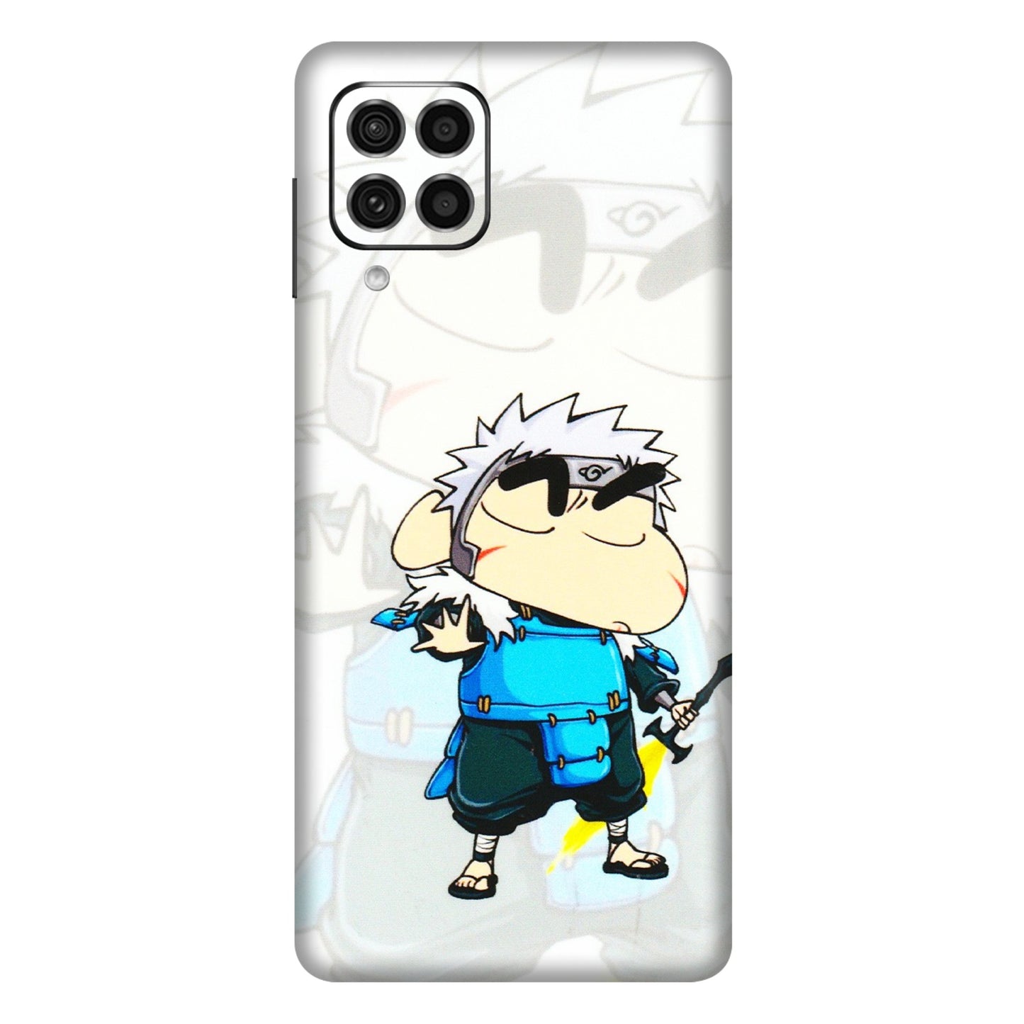 Samsung M/F/Note/Flip and C Phone Skins (All Models) - Angry Young Shinchan - 3D Embossed Finish (L-226) Samsung Galaxy F62