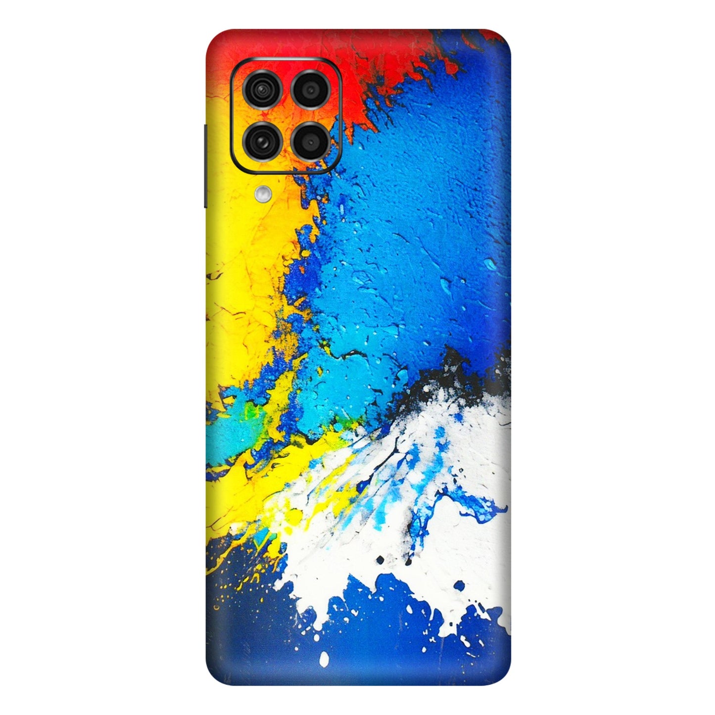 Samsung M/F/Note/Flip and C Phone Skins (All Models) - Acrylic Paint Spill - 3D Embossed Finish (L-229) Samsung Galaxy F62