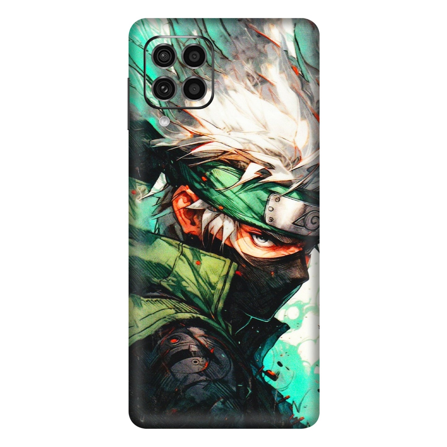 Samsung M/F/Note/Flip and C Phone Skins (All Models) - Kakashi Side Profile - 3D Embossed Finish (L-249) Samsung Galaxy F62