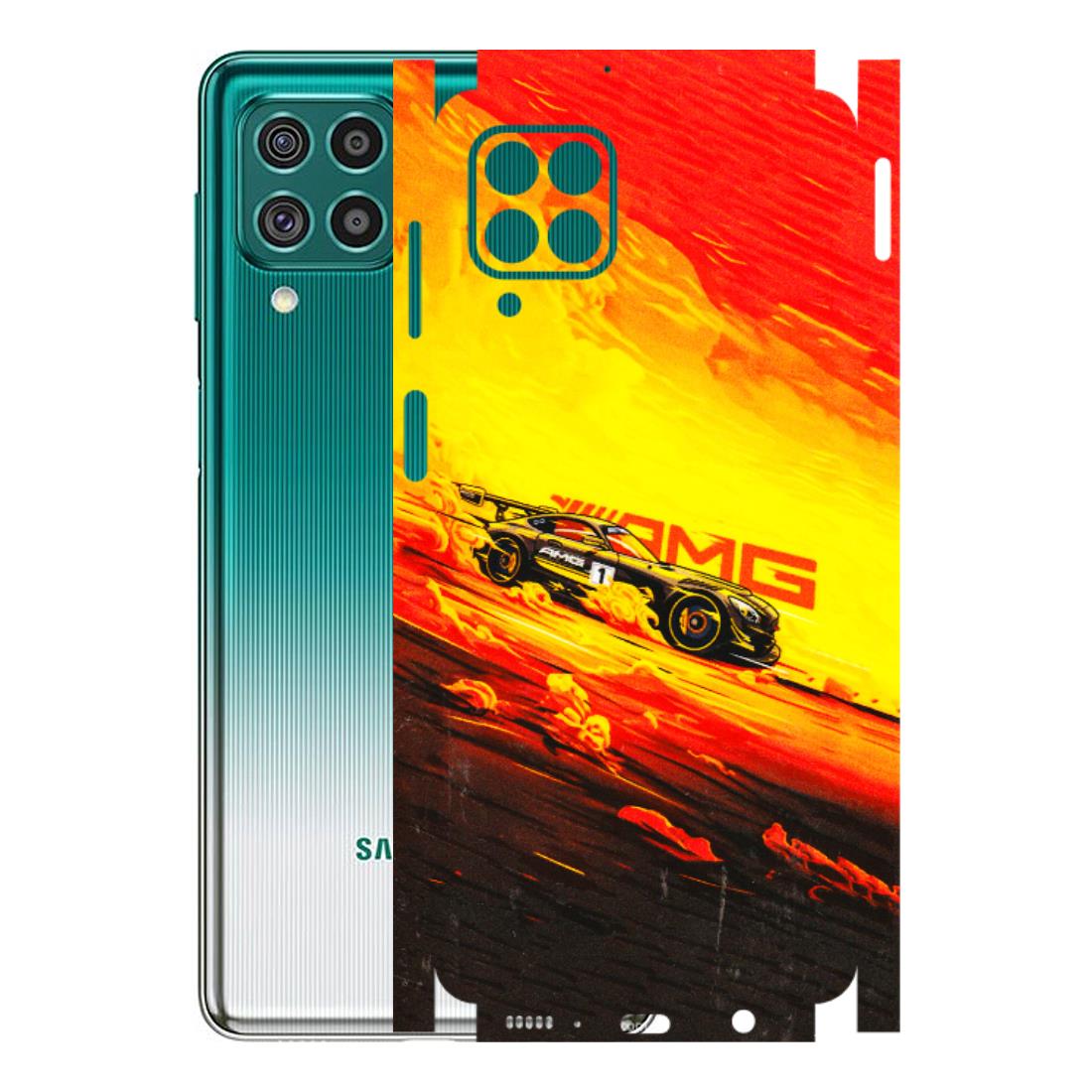 Samsung M/F/Note/Flip and C Phone Skins (All Models) - AMG Car Speed Cover - 3D Embossed Finish (L-256) Samsung Galaxy F62