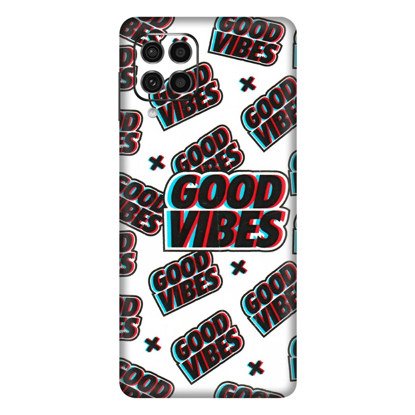 Samsung M/F/Note/Flip and C Phone Skins (All Models) - Good Vibes - 3D Embossed Finish (L-282) Samsung Galaxy F62