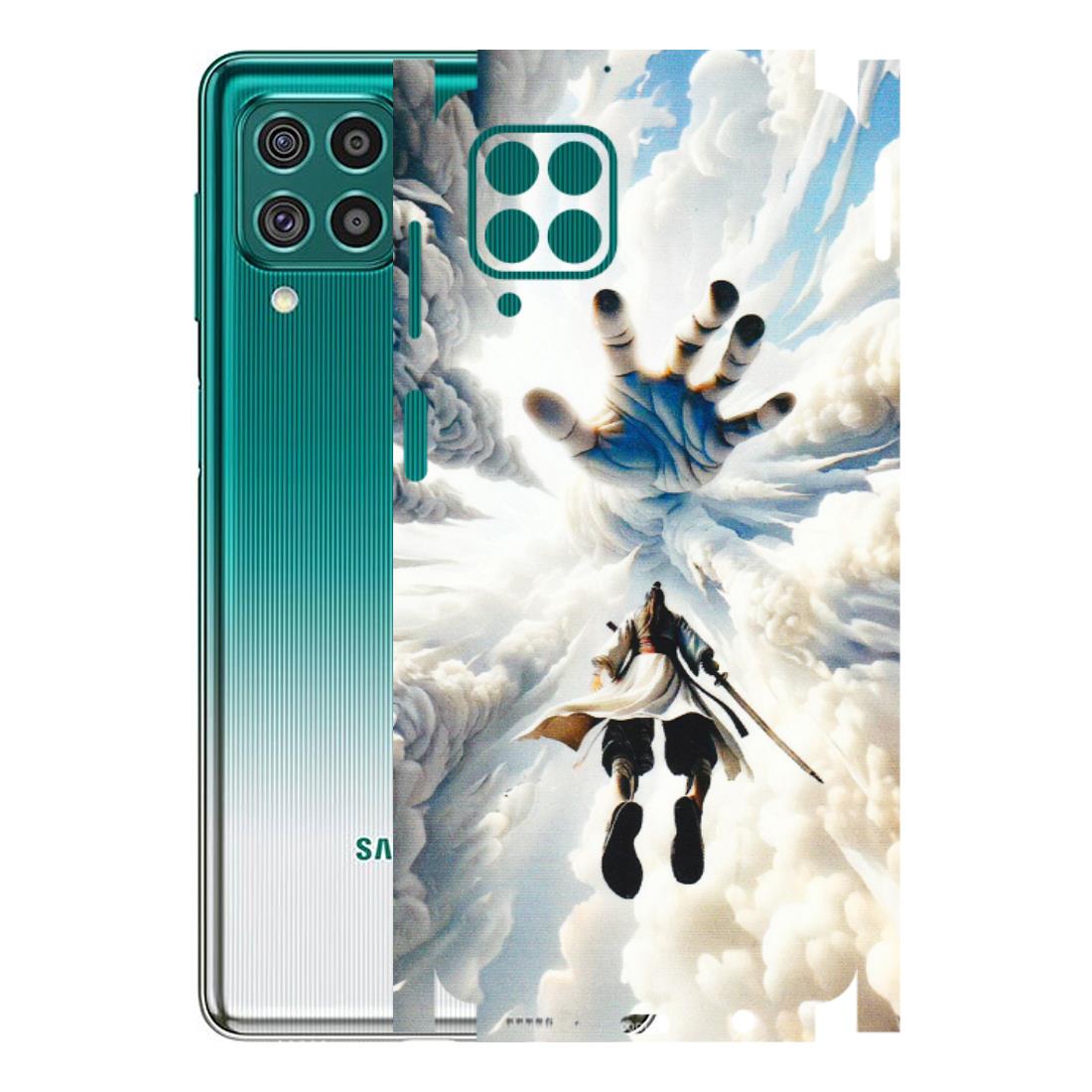 Samsung M/F/Note/Flip and C Phone Skins (All Models) - Big Hand With Monkey King - 3D Embossed Finish (L-323) Samsung Galaxy F62