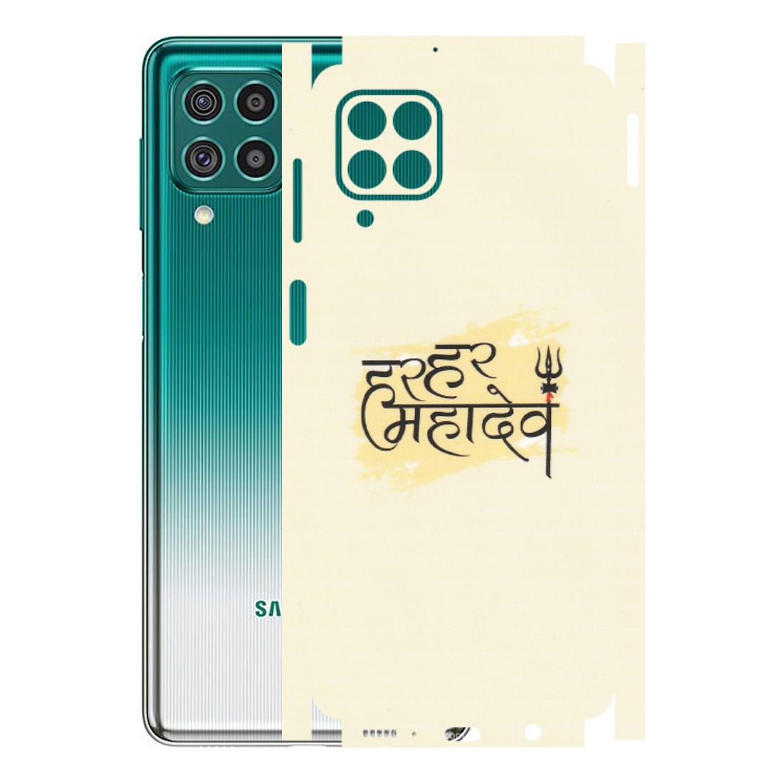 Samsung M/F/Note/Flip and C Phone Skins (All Models) - Har Har Mahadev - Matte Finish (M-10) Samsung Galaxy F62