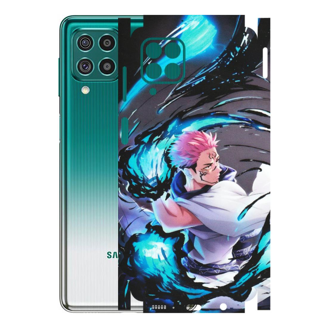 Samsung M/F/Note/Flip and C Phone Skins (All Models) - New Jujutsu Kaisen Grey Blue Anime - Matte Finish (M-127) Samsung Galaxy F62