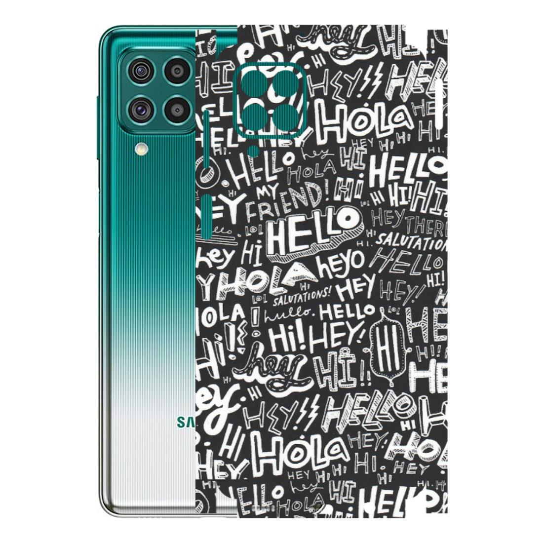Samsung M/F/Note/Flip and C Phone Skins (All Models) - Hi Hello Doodles - Matte Finish (M-25) Samsung Galaxy F62