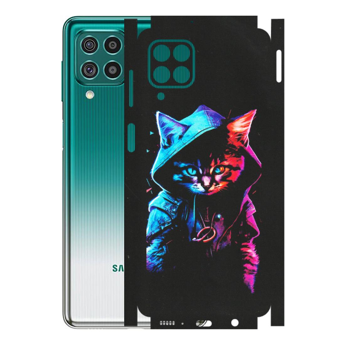 Samsung M/F/Note/Flip and C Phone Skins (All Models) - Cyberpunk Cat - Matte Finish (M-45) Samsung Galaxy F62