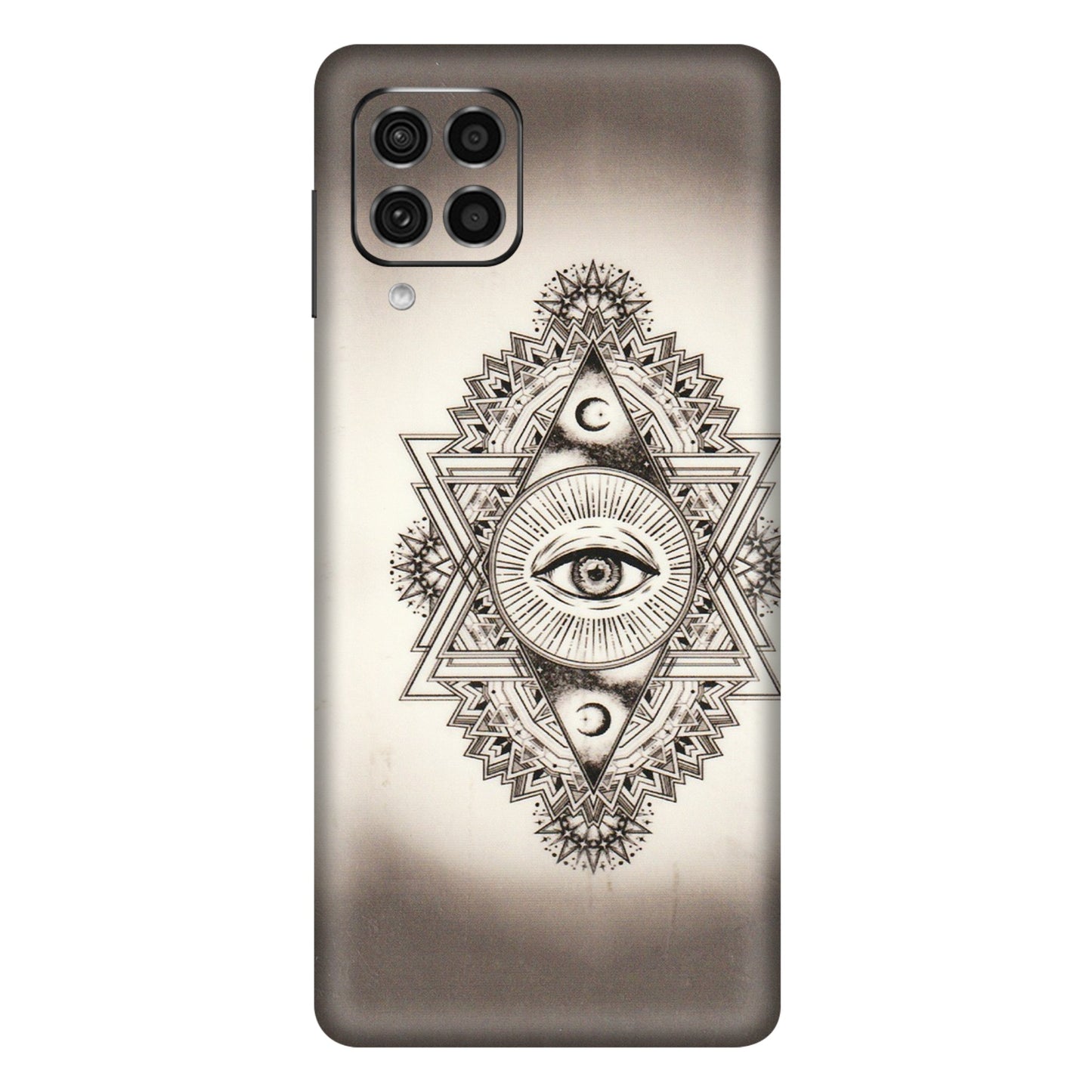 Samsung M/F/Note/Flip and C Phone Skins (All Models) - Illuminati Great Eye - Transparent Finish (T-14) Samsung Galaxy F62