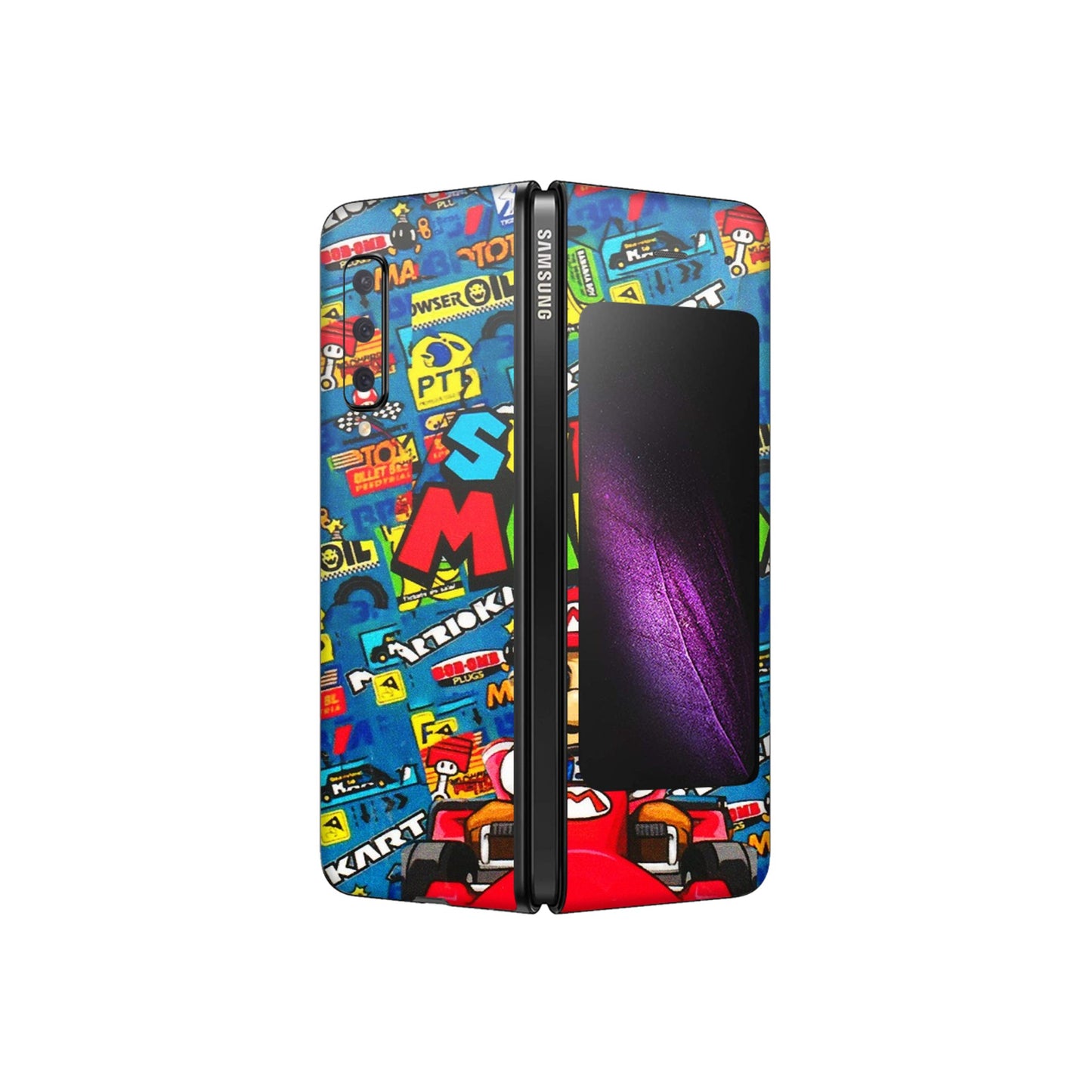 Samsung M/F/Note/Flip and C Phone Skins (All Models) - Super Mario Kart - 3D Embossed Finish (L-140) Samsung Galaxy Fold
