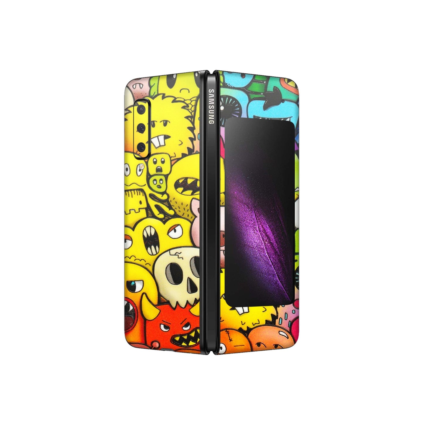 Samsung M/F/Note/Flip and C Phone Skins (All Models) - Angry Funkies - 3D Embossed Finish (L-169) Samsung Galaxy Fold
