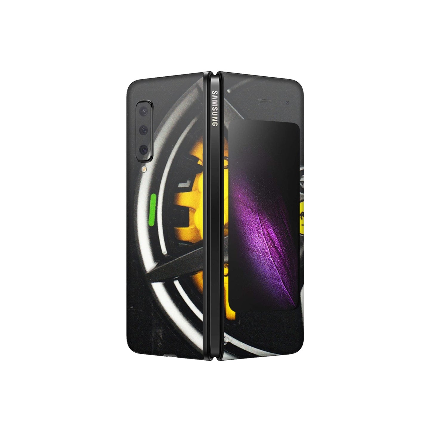 Samsung M/F/Note/Flip and C Phone Skins (All Models) - Ferrari Wheel Alloy - 3D Embossed Finish (L-173) Samsung Galaxy Fold