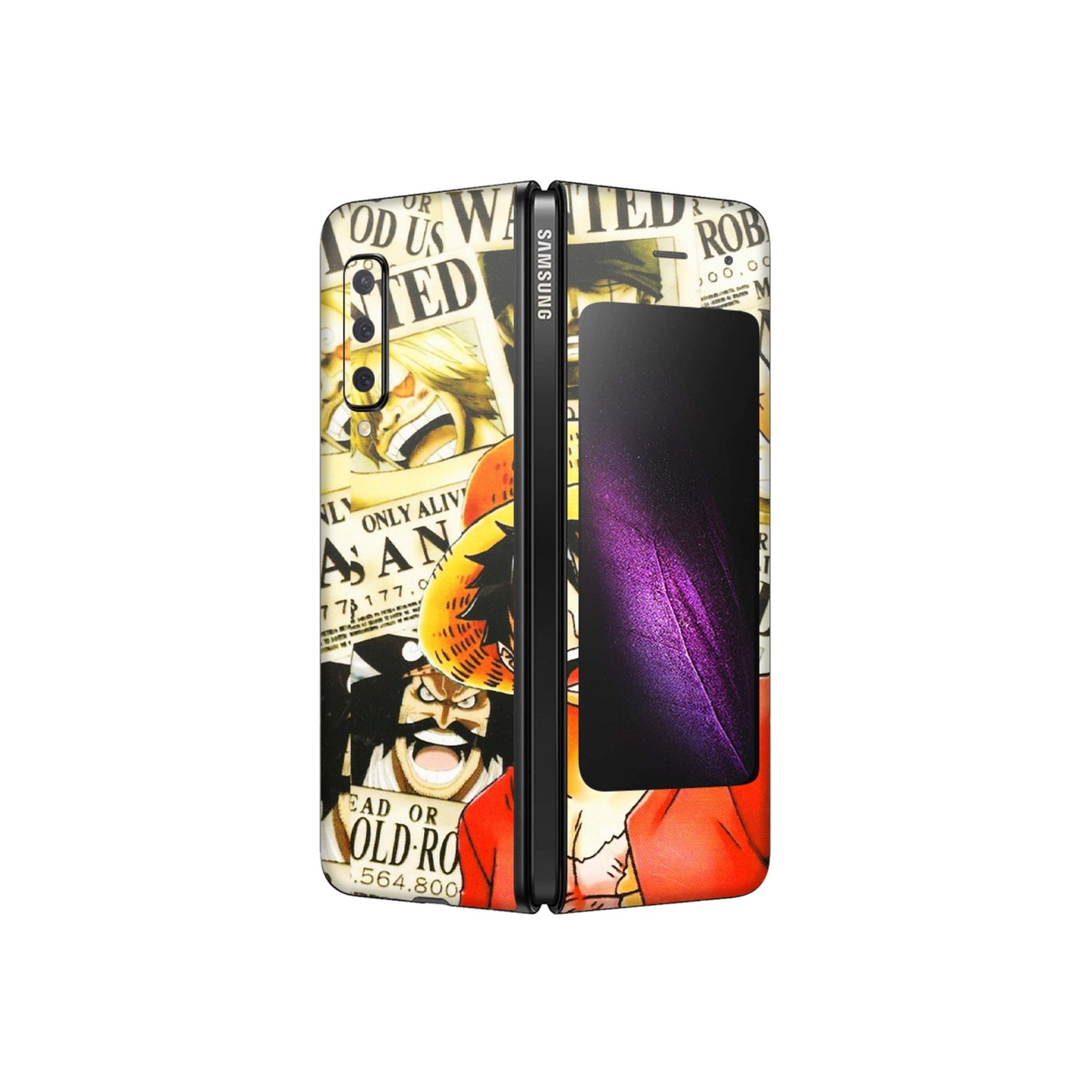 Samsung M/F/Note/Flip and C Phone Skins (All Models) - Luffy Anime - 3D Embossed Finish (L-177) Samsung Galaxy Fold